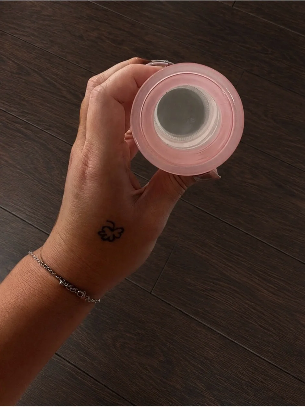 Blush Pink Frosted Glass Vase